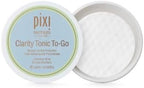 Pixi Clarity Tonic to-Go, Exfoliating & Clarifying g Pads, Infused with Salicylic Acid for Clearer Skin, Alcohol-Free Daily Purifying Toner On The Go, 60 Pads