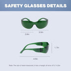 MCWlaser LED Red & Blue Light Therapy Glasses 200nm-2000nm IPL Laser Safety Glasses for Hair Removal,Tanning Goggles