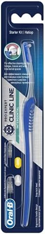 Oral-B Interdental Brush Handle with 2 Tapered Refill Brushes
