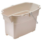 Rubbermaid Roughneck Square Bucket, 14-Quart, Bisque, Comfortable/Durable Pour Handle, Sturdy Pail Bucket for Household Cleaning/Mopping