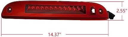 OQHAIR 3rd Third Brake Light 1x Red Lens LED Third 3RD Brake Light Stop Parking Lamp For Mercury Mountaineer 2002-2010