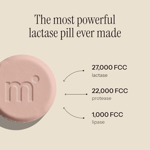 Superpowered Lactase Pills - Fast-Act Lactase Tablets for Dairy and Lactose Intolerance - Lactase Enzyme Supplement (15)