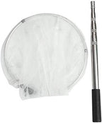 RESTCLOUD Insect and Butterfly Net with 12" Ring, 24" Net Depth, Strong Stainless Telescoping Handle Extends to 38 Inches