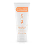 Native Whole Body Deodorant Cream Contains Naturally Derived Ingredients, Deodorant for Women & Men | 72 Hour Odor Protection, Aluminum Free with Coconut Oil and Shea Butter | Sweet Peach & Nectar