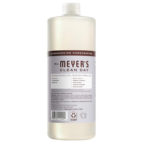 MRS. MEYER'S CLEAN DAY Multi-Surface Everyday Concentrate, Lavender Scent, 32 Fl Oz Bottle - 2 Pack