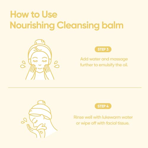 BANILA CO Clean it Zero Nourishing Cleansing Balm | Korean Makeup Remover for Dry Skin | Vegan | Cleansing Oil, Facial Cleanser Made with Ginseng Root & Soybean Peptide (100ml / 3.38 fl. oz)