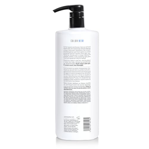 COLOR WOW Color Security Conditioner for Fine to Normal Hair – Weightless hydration for fine, thin, fragile hair | Detangles, nourishes + adds shine with Argan Oil | Color safe | Heat protection