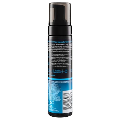 Bondi Sands 1 Hour Express Self Tanning Foam, Lightweight, Fragrance Free Self-Tanner for an Even, Streak-Free Tan, 6.76 fl oz