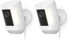 Ring Spotlight Cam Pro, Plug-In | 3D Motion Detection, Two-Way Talk with Audio+, and Dual-Band Wifi (2022 release) | 2-pack, White