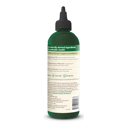 Thicker Fuller Hair Gentle Cleansing Shampoo Advanced Thickening Solution 12oz - Removes Impurities, Fortifies Hair And Reduce Breakage (Pack of 2)