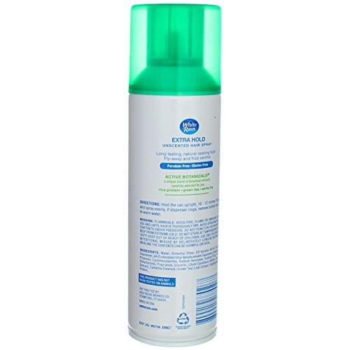 White Rain Aerosol Hairspray Unscented, Extra Hold 7 Oz, 3-Pack