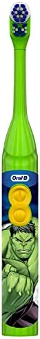 Oral-B Kid's Battery Toothbrush Featuring Marvel's Avengers, Soft Bristles, for Kids 3+ (Character May Vary) (Pack of 2)