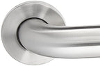 Amazon Basics Bathroom Handicap Safety Grab Bar, 36 Inch Length, 1.5 Inch Diameter, Holds up to 500LBs, ADA Compliant, Stainless Steel