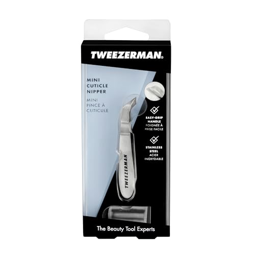 Tweezerman Men's Mini Hangnail Squeeze Snip Nipper, Silver
