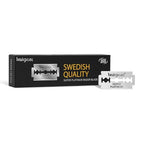 Double Edge Safety Razor Blades - 100 Count Premium Platinum Swedish Steel Blades for Men & Women’s Razors with a Smooth Precise and Clean Shave