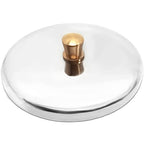 Beauticom Crystal Glass Dappen Dish for Acrylic Nail Dip Powder, Monomer, and Nail Polish Remover (Round Shape w/Stainless Steel Lid, 3 Pieces)