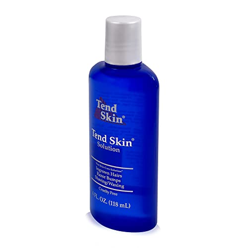 Tend Skin Womens AfterShave/Post Waxing Solution for Ingrown Hair, Razor Bumps and Burns, 4 ounce, Blue