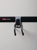 Rubbermaid FastTrack Rail Garage Organization Multi-Purpose Hook 50 lbs Capacity Satin Nickel Wall Mounted Storage System Direct Mount into FastTrack Garage Rail for Home/Garage Organization