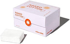 White Rabbit - NAKED COTTON Textured - Perforated Facial Cotton Pads - For Makeup Remover, Toner, Mask - 100% Cotton, Unbleached, Lint-Free - Exfoliating & Durable - Natural & Cruelty-Free - 200 Count