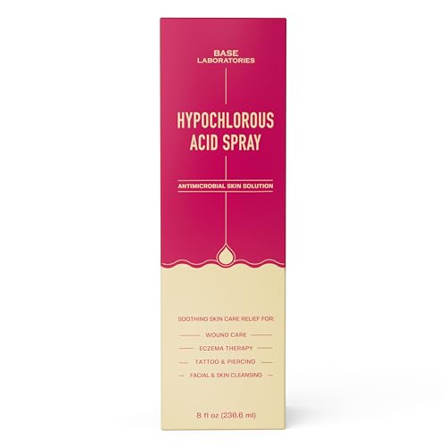 BASE LABORATORIES Hypochlorous Acid Spray for Face & Skin | 8 oz | Magic Facial Spray Daily Skin Repair Solution for Sensitive Skin, Redness, Irritations, Eczema, Acne. Hypochlrous HOCL Molecule Spray