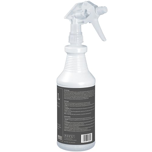 POFL Outdoor Fabric & Furniture Cleaner – Mold & Mildew Stain Remover for Patio Cushions, Wicker, Teak, Aluminum & Marine Seating – 25.36 fl oz