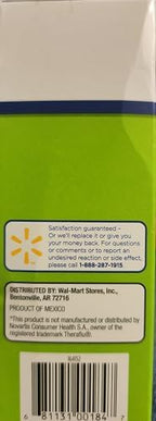 Equate Daytime Severe Cold Multi-Symptom, Green Tea Honey Lemon, 6 Little Packets