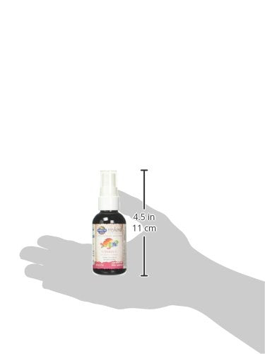 Garden of Life Organics Vitamin C Spray for Kids and Adults - Cherry Tangerine,Vitamin C Supplement,Antioxidant for Immune Support and Skin Health,2 fl oz Liquid Drops,(Pack of 2)