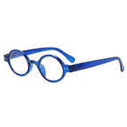 JOSCHOO 5 Pack Retro Round Reading Glasses Mini Small Comfortable Readers for Women Men (5 Mix, 2.5)Medium