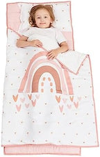 Extra Large Toddler Nap mat by Cokouchyi, Toddler Sleeping Bag with Removable Pillow, Measures 53 x 21 x 1.5 Inches, Sleeping Mat, Ideal for Daycare and Preschool Kindergarten