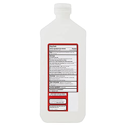 91% Isopropyl Alcohol Liquid Antiseptic, 32 fl oz, Twin Pack