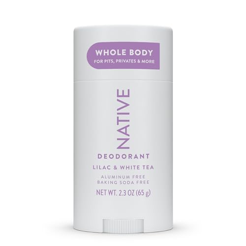 Native Whole Body Deodorant Stick Contains Naturally Derived Ingredients, Deodorant for Men and Women | 72 Hour Odor Protection, Aluminum Free with Coconut Oil and Shea Butter | Lilac & Tea