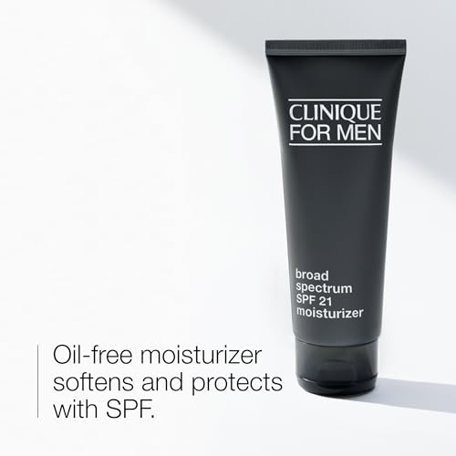 Clinique For Men Broad Spectrum SPF 21 Facial Moisturizer | Hydrating + Protecting, 3.4 Fl Oz