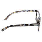 Peepers by PeeperSpecs Women's to The Max Square Light Blocking Reading Glasses, Blue Quartz, 49 + 0