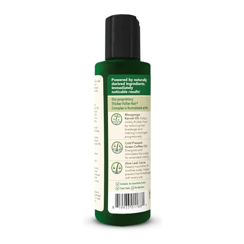 Thicker Fuller Hair Thickening Serum - Thinning Hair Treatment - Hair Volumizer Serum with Natural Ingredients - Fights Breakage - 5 oz