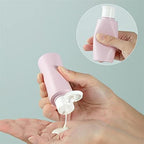 soap dispenser Portable Empty Bottles Leak Proof Free Silicone Reusable Silicone Refillable Container Cosmetic Travel Size Toiletry Containers For Shampoo Lotion Soap (4 Pcs) Liquid Hand Soap Dispense