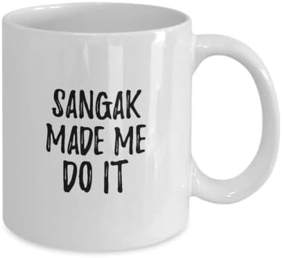EzGift Sangak Made Me Do It Mug Funny Foodie Present Idea Coffee Tea Cup 11 oz
