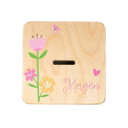 Wooden Piggy Bank for Kids and Adults, Personalized Gift Handmade in USA by BloomOwl, Custom Piggy Bank, Personalized Banks for Kids, Gifts for Baby Boys and Girls (Dance)