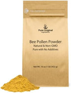 PURE ORIGINAL INGREDIENTS Bee Pollen Powder, 1 lb, No fillers, Undiluted Supplement