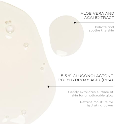 Medik8 Press & Glow Daily Exfoliating PHA Tonic with Enzyme Activator - Polyhydroxy Acid Toner - Gentle, Cleansing Face Exfoliator - 6.7 oz