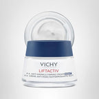 Vichy LiftActiv Supreme Night Cream, Anti Aging Face Cream with Vitamin C and Rhamnose to Firm and Brighten, Suitable for Sensitive Skin