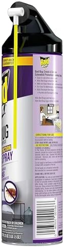 Raid Max Bed Bug Crack & Crevice Extended Protection Foaming Spray, Kills Bed Bugs for up to 8 weeks on Laminated Woods and Surfaces, 17.5 oz