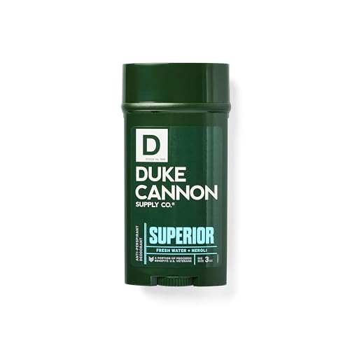 Duke Cannon Supply Co. Anti-Perspirant Deodorant for Men 3 oz. Superior, 2 Pack - Unique Masculine Scent, Odor Control & Soothe Skin