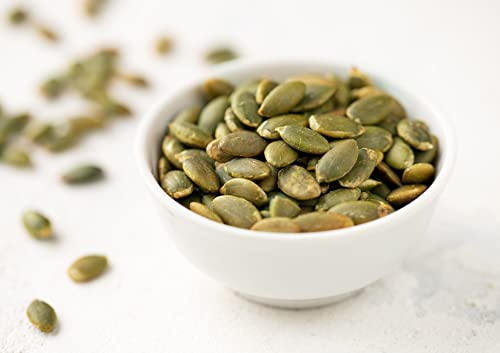 Food to Live Organic Dry Roasted Pumpkin Seed Kernels, 16 Pounds - Non-GMO, Unsalted, Oven Roasted Whole Pepitas, No Oil Added, Shelled, Vegan, Kosher, Keto, Bulk. Low in Carbs. High In Protein.