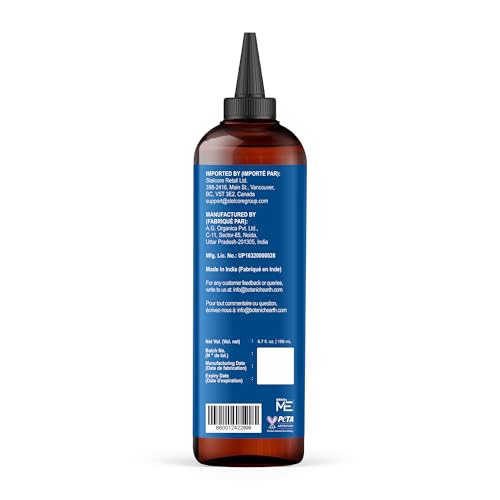 Botanic Hearth Rosemary & Castor Hair Oil (6.7 fl oz) | Nourishing and Strengthening Hair Treatment for Thicker, Healthier-Looking Hair | Paraben Free | Suitable for All Hair Types