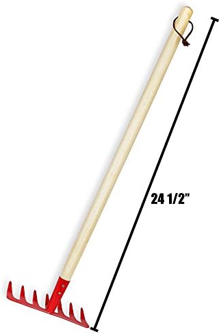 Click N' Play 4-Piece Kids Gardening Set With Shovel, Rake for Yard - Outdoor Toys for Ages 3-8 to Play in Leaves