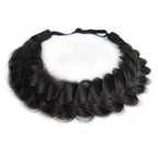 Braid Headband 2 Strands Messy Classic Chunky Long Plaited Wide Braids Elastic Stretch Premium Synthetic Braided Headband, Ladies Girls Boho Braids 65g (Headband A3)