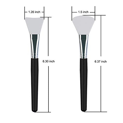 4 Pcs Silicone Face Mask Brush Applicator for Facial Mud, Clay Mask, DIY, Modeling Mask, Body Lotion, and BB CC Cream