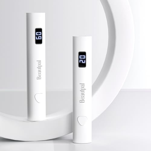 BEAUTPAL Handheld UV Light for Nails Mini Nail Dryer LED Light with Magnetic Stand, LCD Screen - Cordless Rechargeable USB Gel X Lamp Fast Curing for Home DIY Manicure