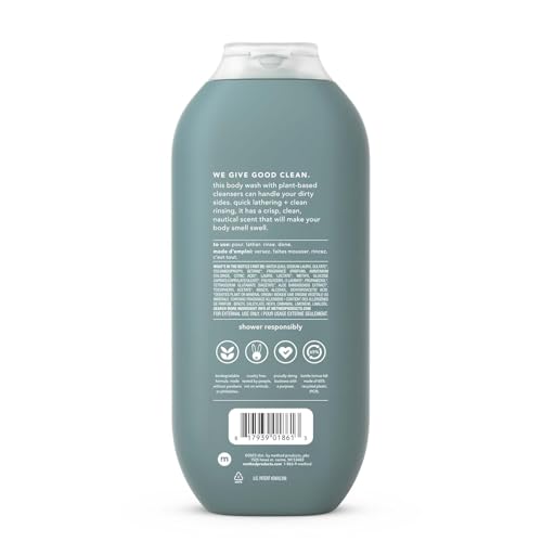 Method Men Body Wash, Sea + Surf, Paraben and Phthalate Free, 18 FL Oz (Pack of 3),Softening