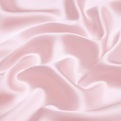 Mulberry Silk Pillowcases for Women - Premium 100% Silk Pillowcases for All Hair Types - Made in USA Silk Pillow Covers - Silk Pillowcases for Frizz Prevention (Pink, Queen)